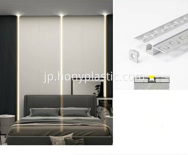 LED Profile Customized black aluminum and black pc cover Led Strip Channel-10